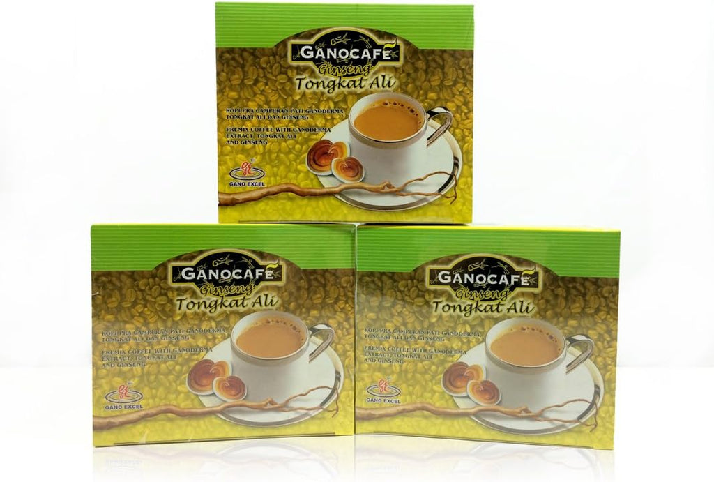 3 Box Gano Excel Tongkat Ali Coffee ( 15 Sachets )