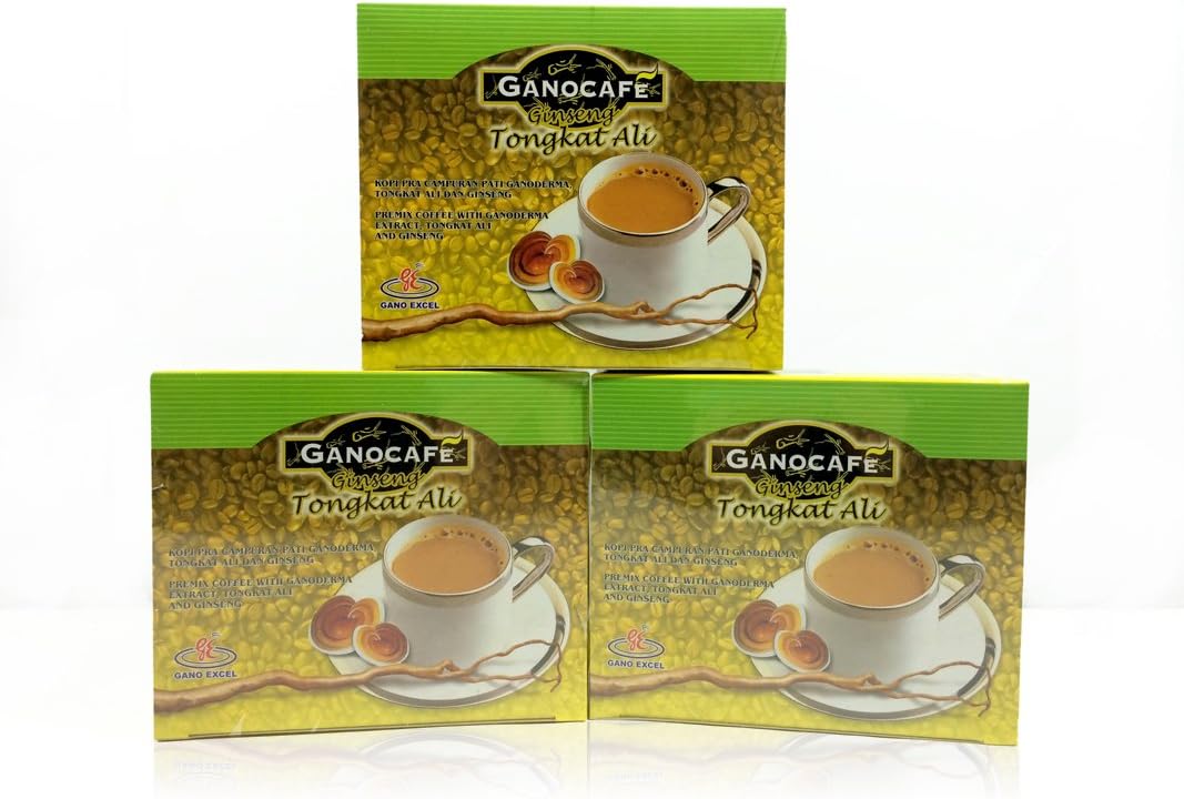 3 Box Gano Excel Tongkat Ali Coffee ( 15 Sachets )