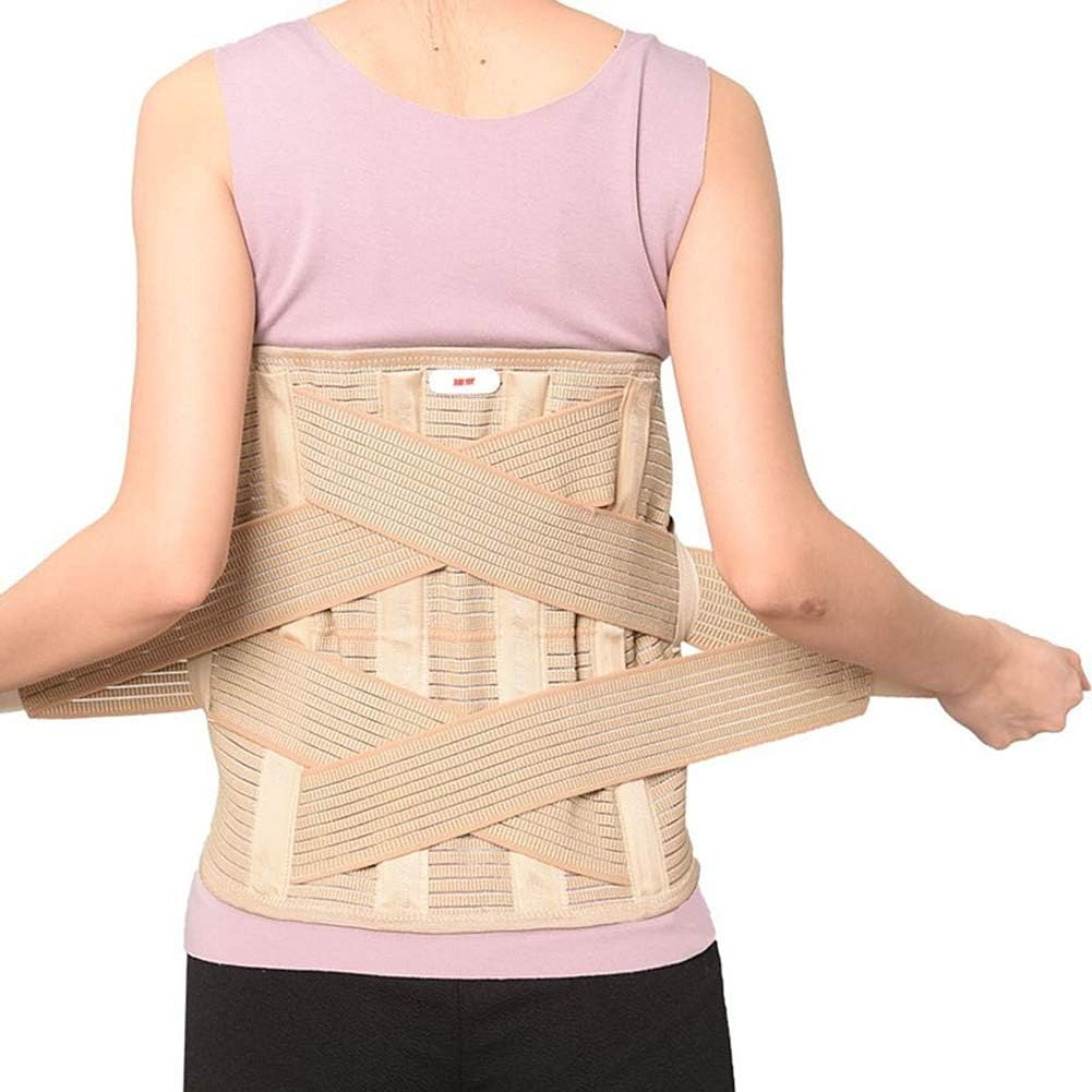 Plus Size Back Brace for Lower Back Pain Relief Treatment & Lumbar Support Men & Women Herniated Disc Sciatica Scoliosis (Size : S)