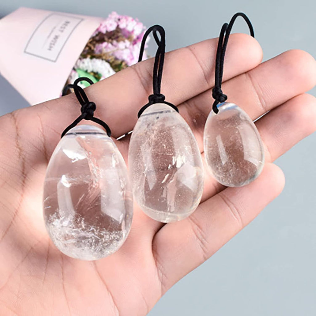 4PCs Natural Jade Yoni Eggs Massage Wand Set Ladies Kegel Exerciser Yoni Massage for Women Wellness,3PC 09