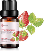 Strawberry Essential Oil - 100% Pure Organic Natural Plant (Fragaria x ananassa) Strawberry Oil for Diffuser, Aroma, Massage, Perfume, Spray - 0.33oz