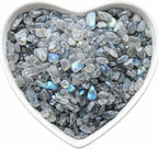 Labradorite Crystal Chips 100g – Natural Tumbled Polished Gemstone Stones for Jewelry Making, Reiki Healing, Chakra Work, Resin Art, Aquarium Gravel & Home Décor