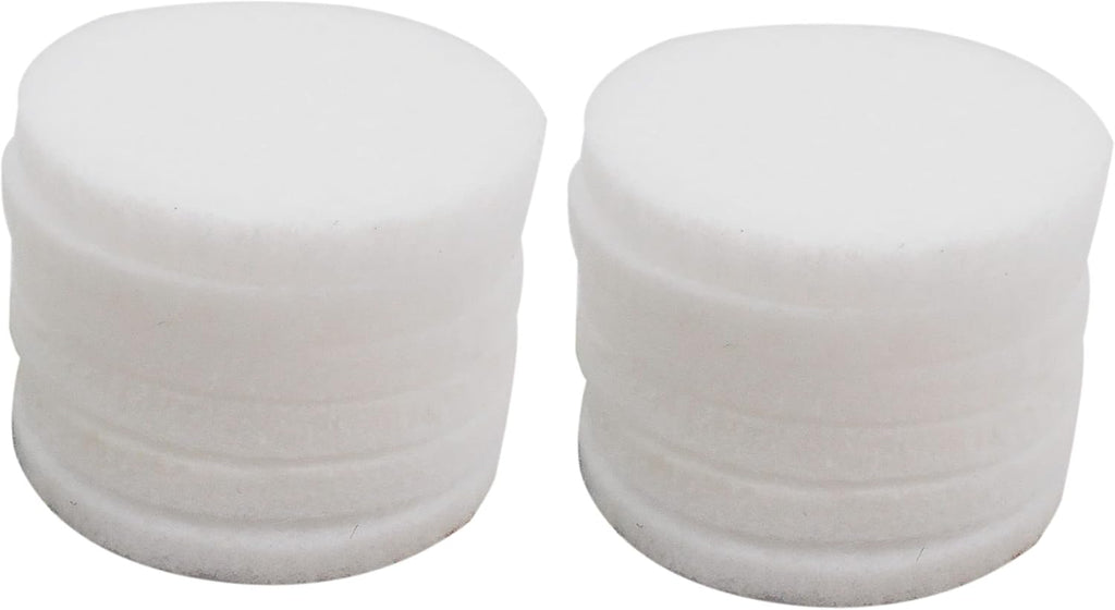 Julie Wang 100PCS 22mm White Round Aromatherapy Refill Pads Humidifier Scent Diffuser Replacement Pads for Essential Oil Locket Necklace Diffuser Felt Pads