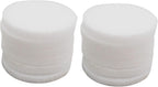 Julie Wang 100PCS 22mm White Round Aromatherapy Refill Pads Humidifier Scent Diffuser Replacement Pads for Essential Oil Locket Necklace Diffuser Felt Pads