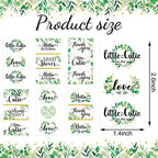 Clabby Baby Shower Candy Wrappers, Mini Candy Bar Miniatures Wrappers Chocolate Bar Label Stickers for Boys Girls Kids Baby Shower Decor (No Candy)