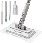 Snap on Grip Mini Mop, No-Touch Lazy Mop, Touch-Free Cloth Attachment, Secure Cleaning Pad Grip, Compact Design, Disposable Dust Mop for House Wall,Bathroom, Windows, Corners 6 Cloth
