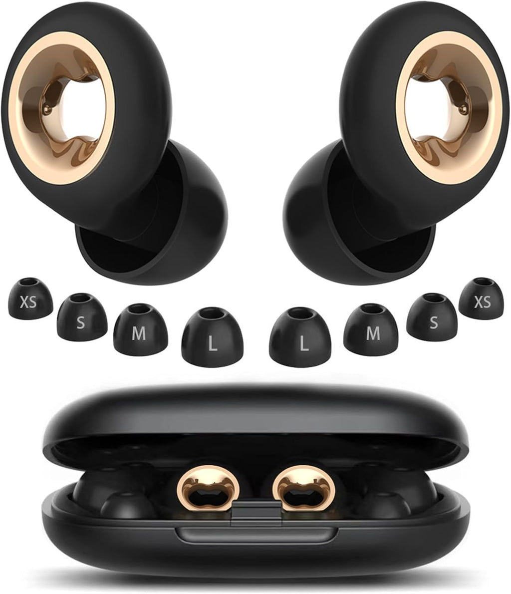 Sleeping Ear Plugs: 45DB Noise Cancelling Ultra-Comfy Reusable Ear Plug- Silicone Hearing Protection for Concerts & Travel & Snoring-Silicone Hearing Protection Earbuds with 8 Eartips
