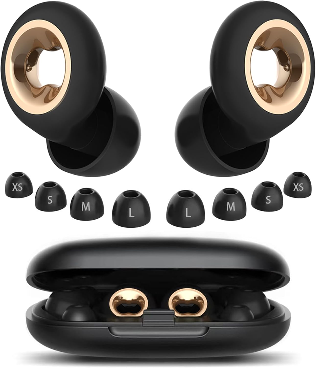 Sleeping Ear Plugs: 45DB Noise Cancelling Ultra-Comfy Reusable Ear Plug- Silicone Hearing Protection for Concerts & Travel & Snoring-Silicone Hearing Protection Earbuds with 8 Eartips