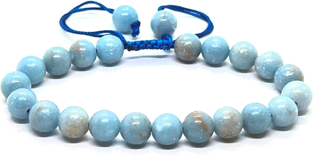 Crystal Bracelet for Women Men Unisex Chakra Bracelets, A+ Grade Adjustable 8mm Healing Crystal Stone Beaded Bracelet