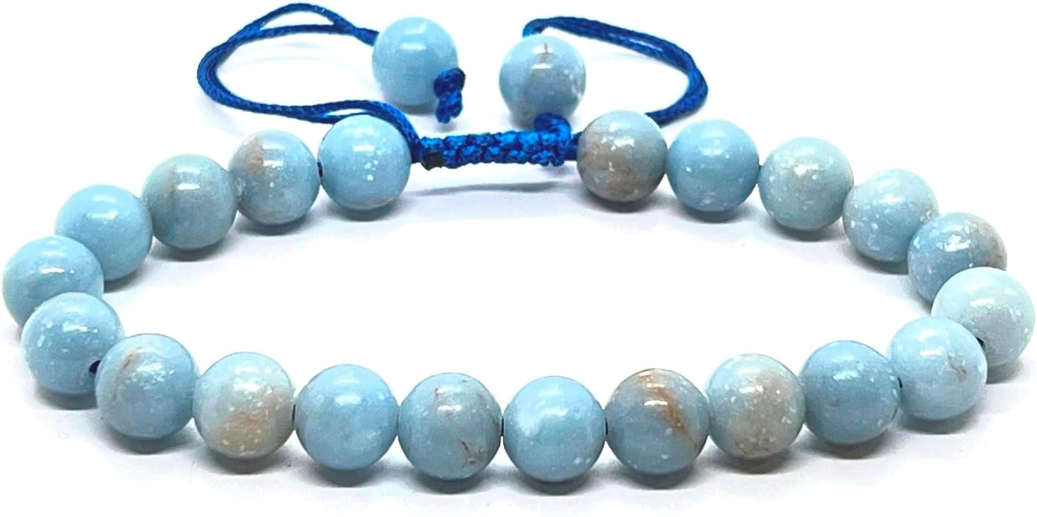 Crystal Bracelet for Women Men Unisex Chakra Bracelets, A+ Grade Adjustable 8mm Healing Crystal Stone Beaded Bracelet