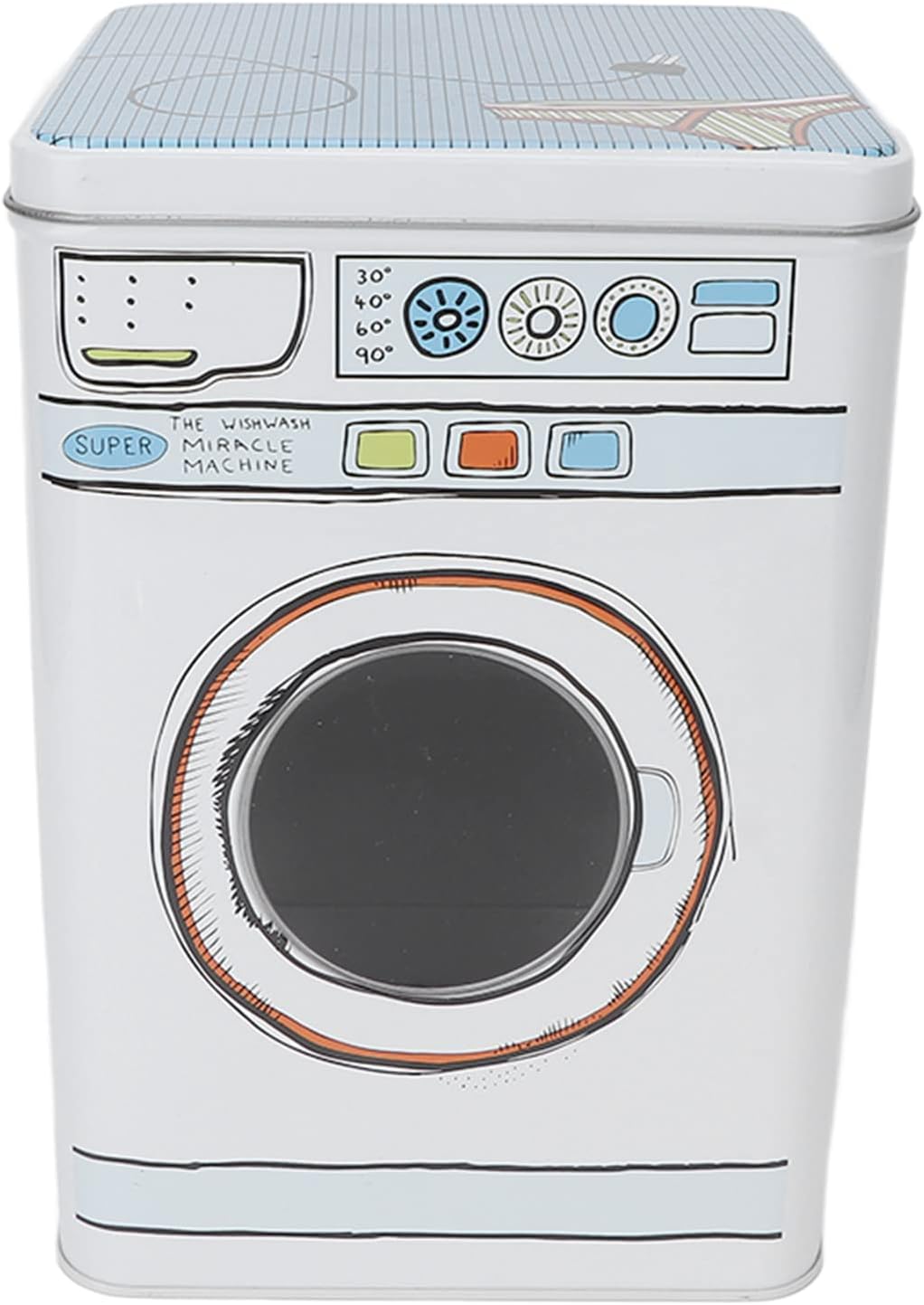 Laundry Powder Metal Box, Modern Washing Powder Storage Tin, Large Capacity Metal Laundry Detergent Canister Container Ideal for Storing Washing Tablets, Blue