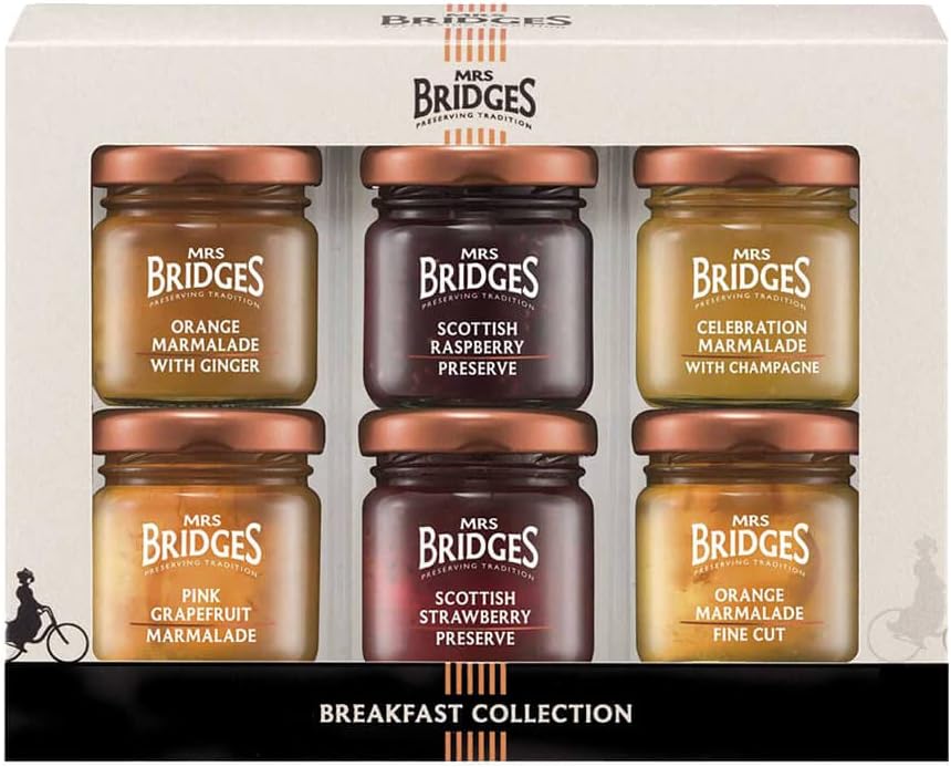 MRS BRIDGES Mini Jar Breakfast Collection, 6 x 1.5 Oz Jars