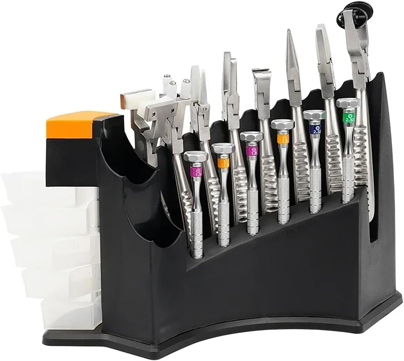 14 pcs Optical Eyeglass Repair Kit Eyeglass Repair Tools Optician's Optical Tool Kit Eyeglass Repair 6 pcs Screwdriver 8 pcs Pliers