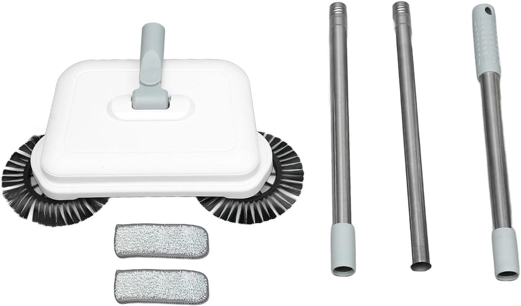 CHEOTIMEMicrofiber Spray Mop for Floor Cleaning, Hand Push Sweeper Professional Efficient 360 Degree 2 in 1 Foldable Compact Wet Dry Dual Use Floor Cleaning Mop for Hard Flat Floor