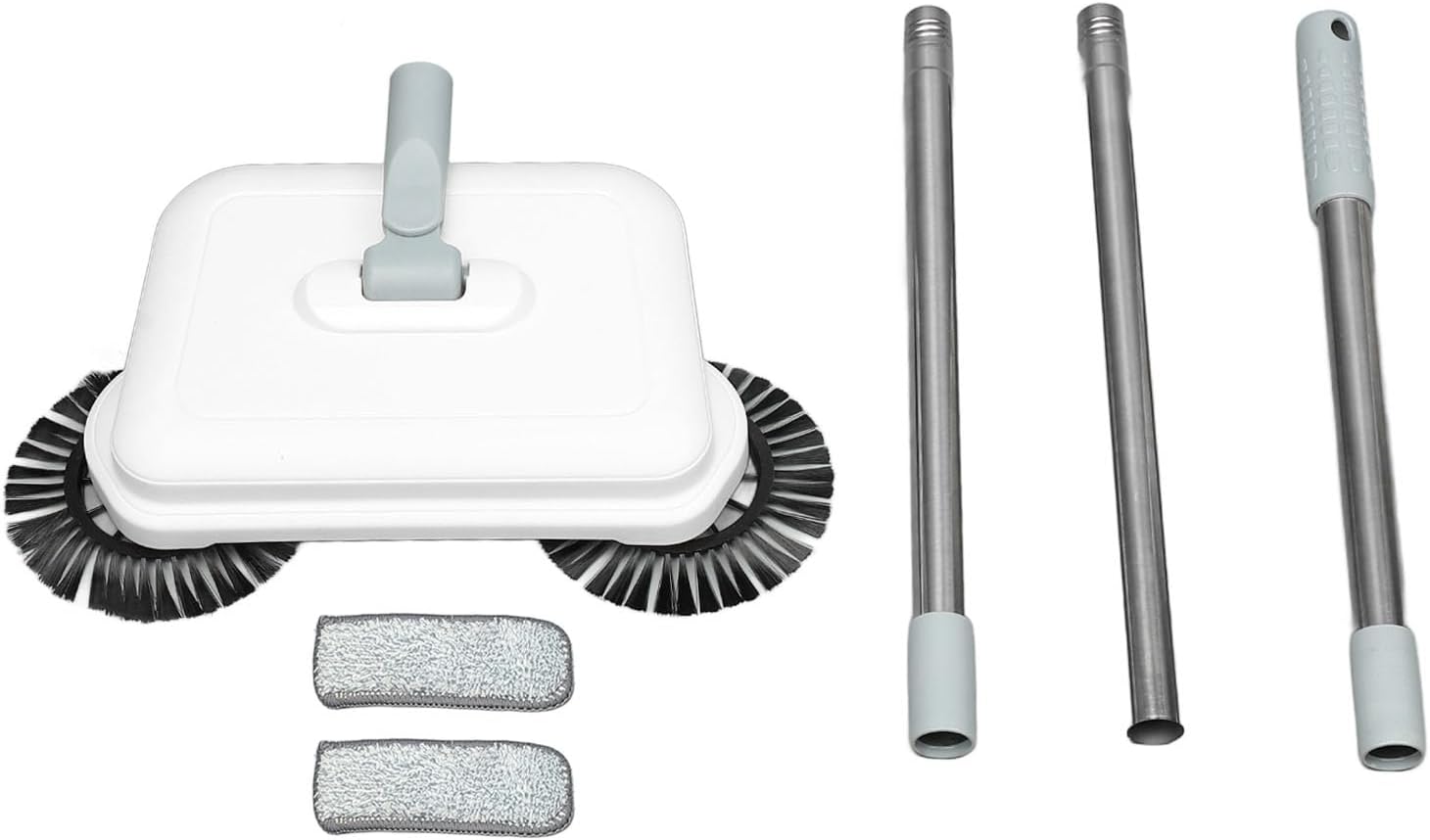 CHEOTIMEMicrofiber Spray Mop for Floor Cleaning, Hand Push Sweeper Professional Efficient 360 Degree 2 in 1 Foldable Compact Wet Dry Dual Use Floor Cleaning Mop for Hard Flat Floor
