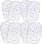 MAGICLULU Invisible Gel Heel Pads 4 Pairs Self-Adhesive Anti-Slip Cushions with Breathable Shock Absorption for Women’s High Heel Shoes