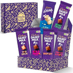 Cadbury Slabs Chocolate Box 6-Piece Assortment of Premium Cadbury Slabs Including Fruit & Nut, Rum & Raisin, Mint Crisp, Top Deck, Dream Biscuit, and Biscuit –Indulgent Chocolate Gift for Any Occasion