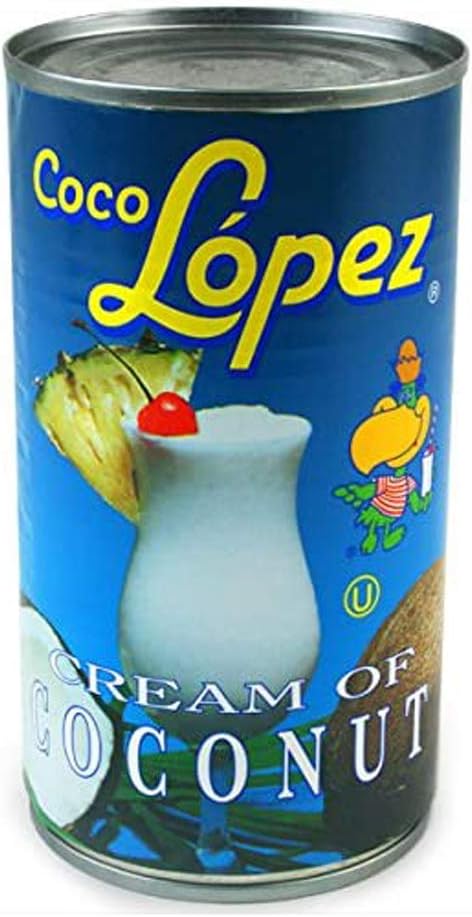 Coco Lopez Coconut Cream Tins 425G - Case Of 24 | Real Cream Of Coconut - Pina Colada Cocktail Mixers