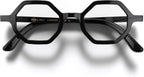 LONDON MOLE® Malibu reading glasses | Hexagonal/octagonal shape | Unisex | Spring hinges