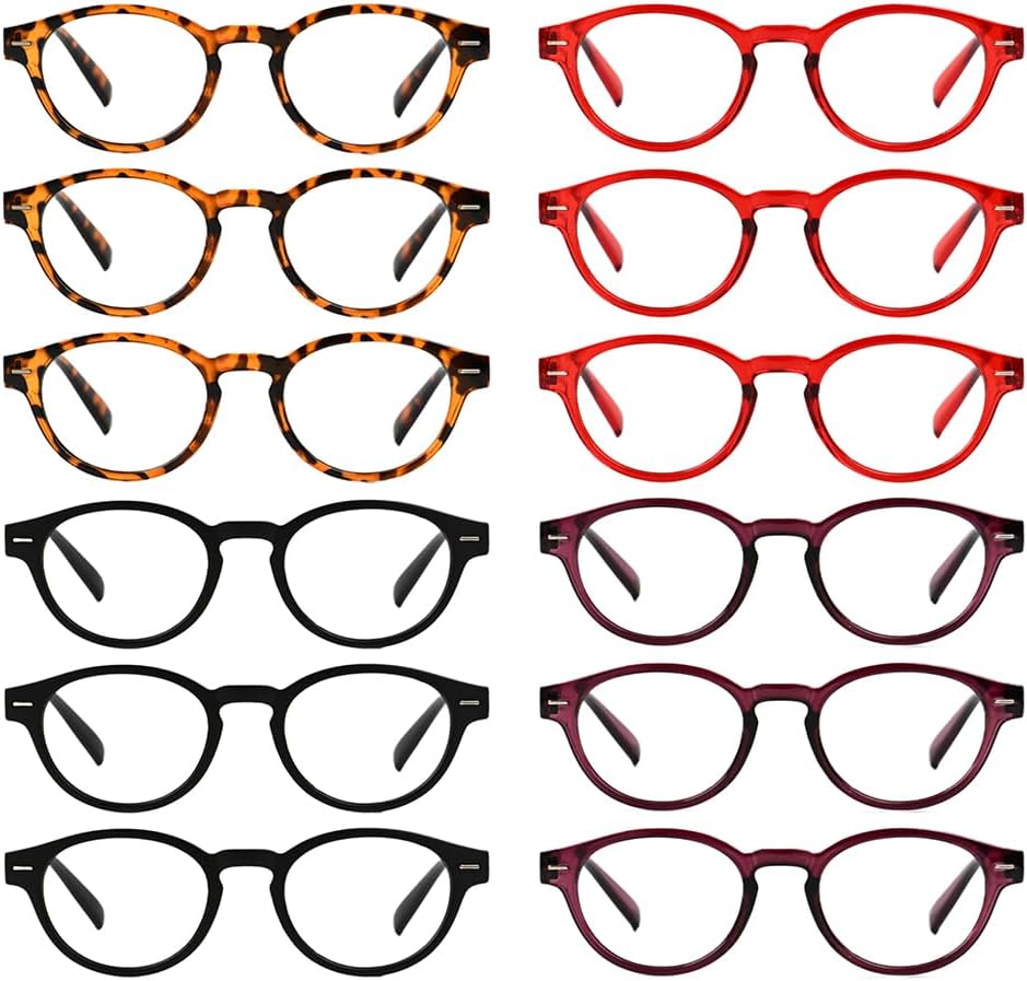 Eyekepper 3 Pack Blue Light Blocking Eyeglasses Crystal Clear Computer Readers