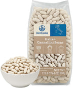 Del Colle Italian Cannellini Beans – White Kidney Beans, Dried Cannellini Beans, White Beans Dry, Italian Beans, Dry Beans for Soups, Pasta & Salads – 1.1 lb (500g), Product of Italy (Pack of 1)