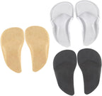 FRCOLOR 3pairs High Heel Inserts of Arch Orthopedic Insoles Metatarsal Pads Women's Foot Pain Relief Comfortable Non-Slip Breathable