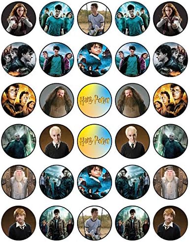 30 x Edible Cupcake Toppers – Magic Adventure Inspired Collection of Edible Cake Decorations | Uncut Edible on Wafer Sheet