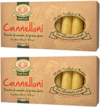 Rustichella d'Abruzzo Cannelloni (2 Pack) - 20 Large Pasta Tubes for Stuffing Per Package - Classic Durum Wheat Pasta from Italy, Perfect for Baking