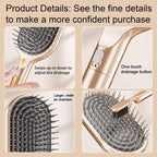 4 PCS Air Cushion Comb Volumizing Hair Brush Scalp Massage Detangling Smooth Hair Comb for Home Daily Hair Styling