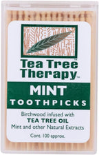 Tea Tree Therapy, Toothpicks Mint Tea Tree, 100 Count