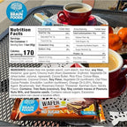 BRAIN FOODS Gluten Free Vegan Chocolate Coated Orange Wafers - 12 Bars, No Sugar Added, High Fiber, No Palm Oil, 1.4 oz, 170 Calories, Guilt Free Snack, Natural Orange Flavor