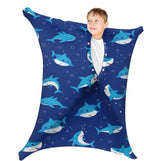 Shark Dynamic Movement Stretchy Sensory Body Socks - Stretchable Sensory Sack to Help Kids Relax and Focus - ADHD and Improve Sensory Full Body Sock for Kids (Large)