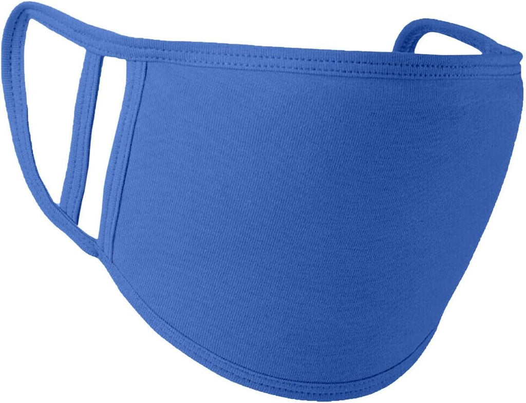 Trimming Shop Kids Face Mask Reusable Washable Face Covering for Children 2 Ply Face Mask, Cotton Face Mask Breathable Safety Mask Protection from Pollution, Royal Blue, 14cm x 10cm, 10pcs