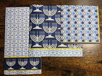 IHR Ideal Home Range Dinner Napkins Disposable 3-Ply Paper Hand Towels, 8.5" x 4.5", Festive Lights (Blue), 16-Count