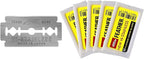 Feather Double Edge Safety Razor Blades - (50 Count) - Platinum Coated Hi-Stainless Steel Razor Blades - Fits Most Safety Razors - Super Sharp for Close Shaves - Japanese Quality
