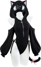 KORURACLUB Sexy Cat Maid Outfit Womens Lingerie Set Kitten Cat Claw Cosplay Sexy Sweater lingerie animal Cosplay lingerie