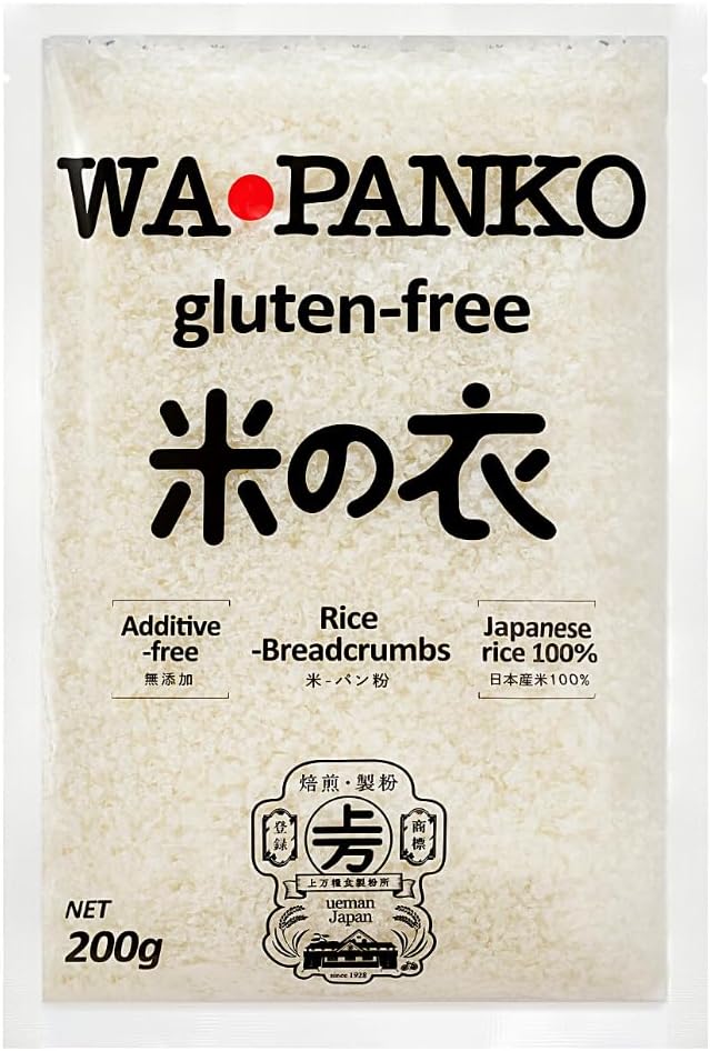 Panko bread crumbs Gluten Free 【WAPANKO】Rice Bread Crumbs Additive Free 100% Japanese Rice 7.1oz ( 200g )