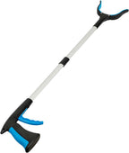 Grabber Reacher Tool for Elderly, 32" Foldable Picker Upper Grabber, Long Handy Mobility Aids, Reaching Assist Tool for Trash Claw Pick up, Litter Picker, Garden Nabber, Arm Extension (Mazarine)