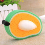2Pcs Dish Cleaning Sponges, Cute Fruit-Shape Thickened Kitchen Sponge, Ideal for Bathroom, Dish, Furniture, Kitchen