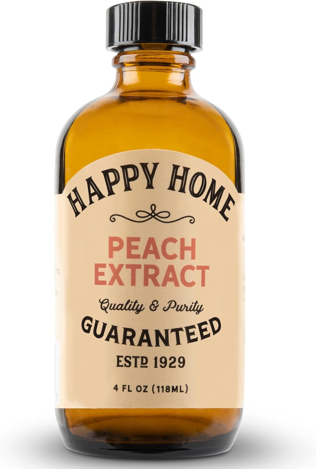 Happy Home Premium Natural Peach Flavor - Certified Kosher, 4 oz.