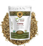 Organic Way Catnip Leaf and Flower Cut & Sifted (Nepeta cataria) - Herbal Tea | European Wild-Harvest | Kosher & USDA Certified | Vegan, Non-GMO & Gluten Free | 100% Raw from Albania (1/4LBS / 4Oz.)