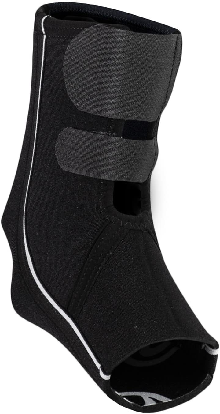 Rehband QD Ankle Support Brace, 5mm Neoprene Ankle Compression Sleeve with Adjustable Fit, Stabilizing Ankle Brace for Sports, Training & Everyday Use, Sizes S-XL, Colour:Black, Size:Medium