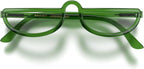 LONDON MOLE® Brainy reading glasses | Cool half moon shaped readers | Unisex | Spring hinges