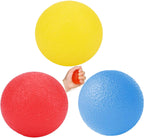 3 PCS Physical Therapy Hand Exercise Balls, Stress Relief Balls for Adults, Squeeze Balls Kits for Hand Finger Wrist Muscles, Hand Grip Strengthener Trainer,Finger Exerciser