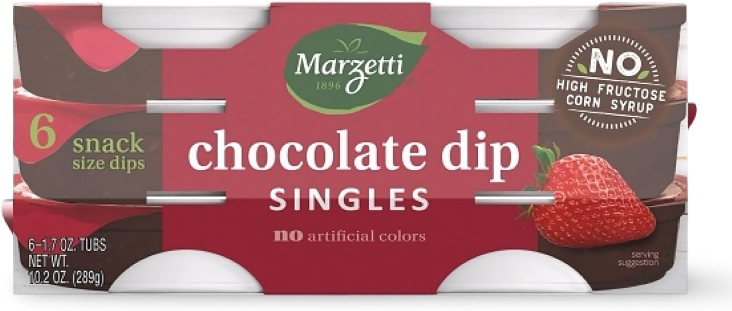 Marzetti Dip Singles, 6 Per Pack, 12 Packs Per Case (72 Total) (72 Packs, Chocolate)