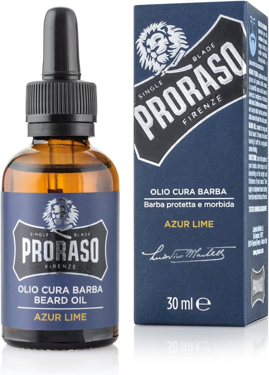 Proraso Beard Oil for Men, with Avocado, Macadamia Nut, Walnut and Sunflower Oils to Tame and Condition Beards