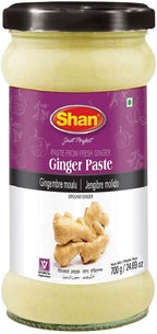 Shan Ginger Paste 24.69 oz (700g) - Traditional Taste Enhancing Minced Ginger Cooking Paste from Fresh Ground Ginger - Vegan - Airtight Glass Jar
