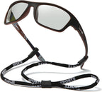 Photochromic Polarized Fishing Sunglasses for Men Women UV Protection Cycling Driving Sports Sunglasses
