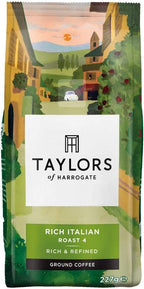 Taylors of Harrogate Rich Italian Ground Coffee 227 G (Pack Of 3)