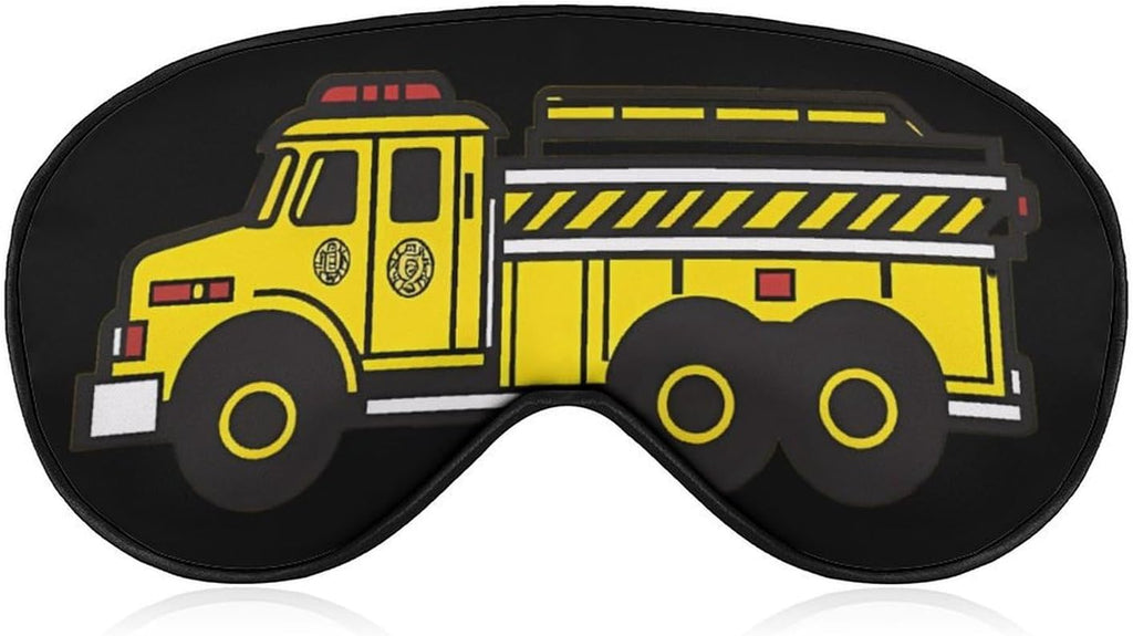 Fire Truck Soft Sleep Eye Mask Light Blocking Blindfold Night Masks for Sleeping Travel